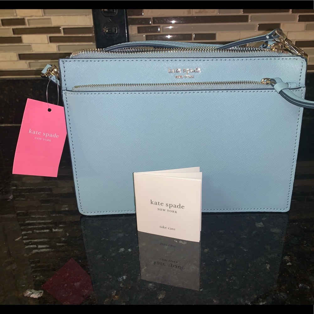 “Tiffany Blue”. Kate Spade ♠️ zip crossbody purse